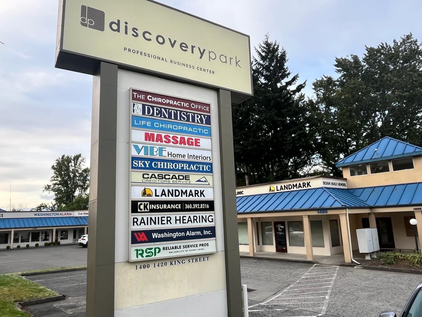 RSP office at Discovery Park Professional Business Center, 1400 King Street, Bellingham WA